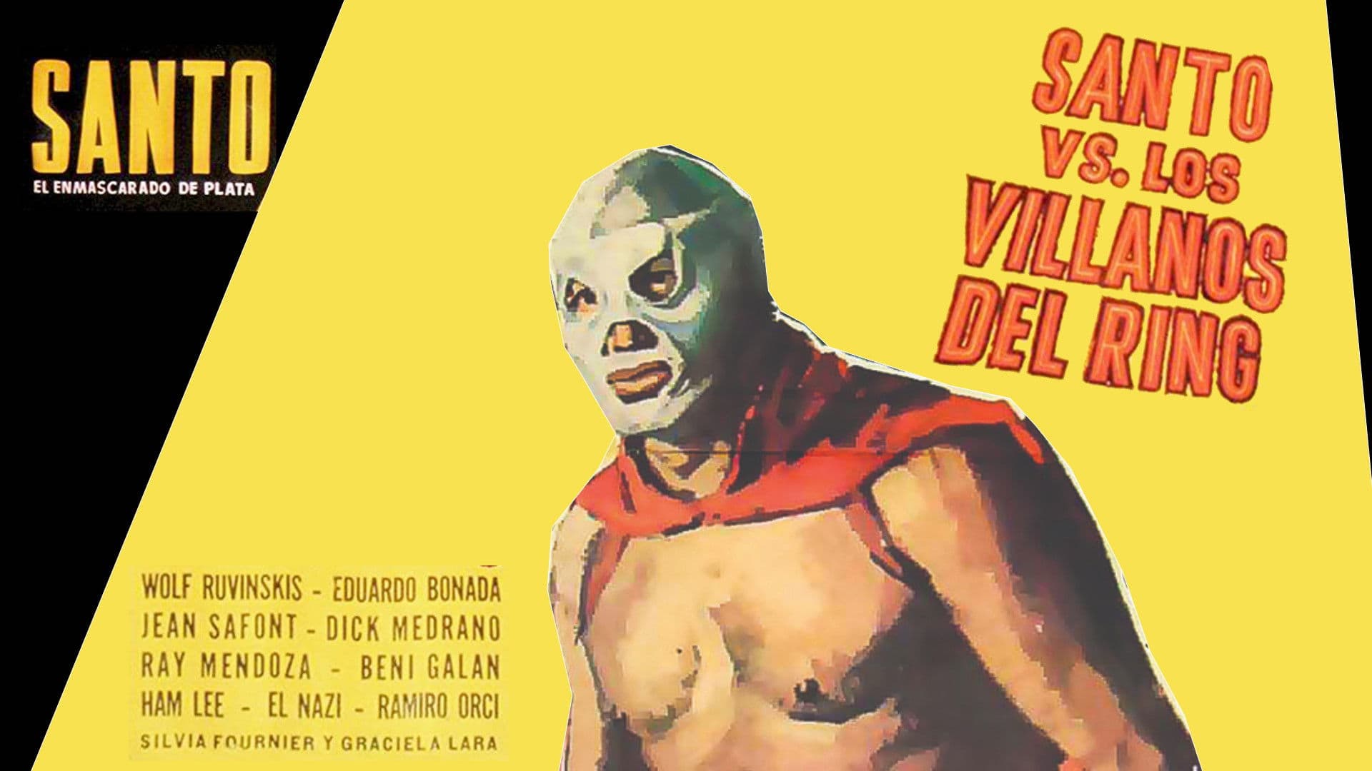 Santo el Enmascarado de Plata vs. los villanos del ring